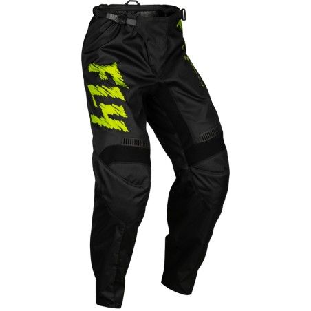 Pantalón infantil FLY RACING F-16 - Negro / Verde Neón / Gris Claro - motoscamaralweb.com