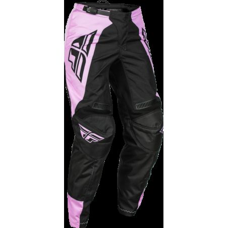 Pantalón mujer FLY RACING F-16 - Negro / Lavanda - motoscamaralweb.com