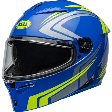 Casco BELL Lithium - Jetstream Gloss Blue/Retina - motoscamaralweb.com