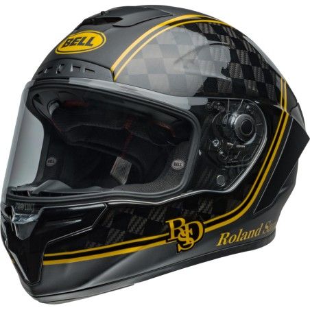 Casco BELL Race Star DLX Flex - RSD Player Matte/Gloss Black/Gold - motoscamaralweb.com