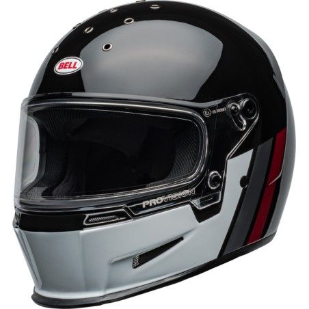 Casco BELL Eliminator - GT Gloss Black/White - motoscamaralweb.com