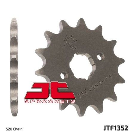Piñón JT SPROCKETS acero estándar 1352 - Paso 520 - motoscamaralweb.com