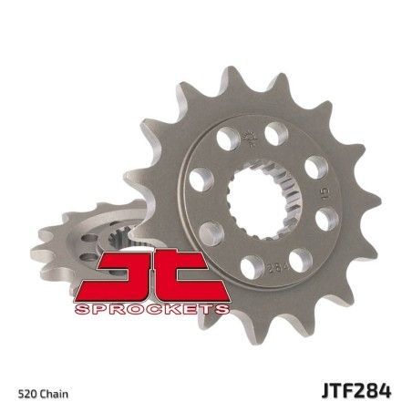 Piñón JT SPROCKETS acero estándar 284 - Paso 520 - motoscamaralweb.com
