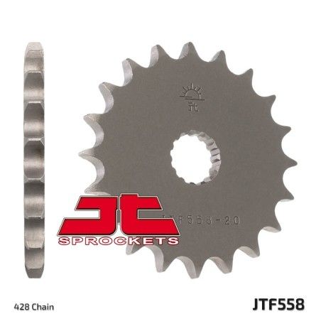 Piñón JT SPROCKETS acero estándar 558 - Paso 428 - motoscamaralweb.com