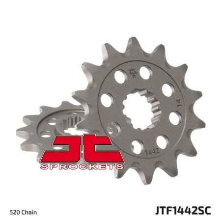 Piñón JT SPROCKETS acero autolimpiable 1442 - Paso 520 - motoscamaralweb.com
