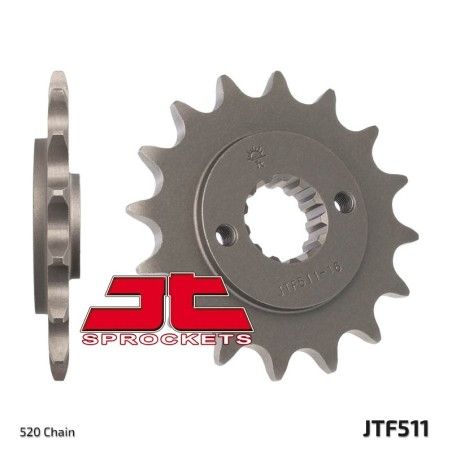 Piñón JT SPROCKETS acero estándar 511 - Paso 520 - motoscamaralweb.com