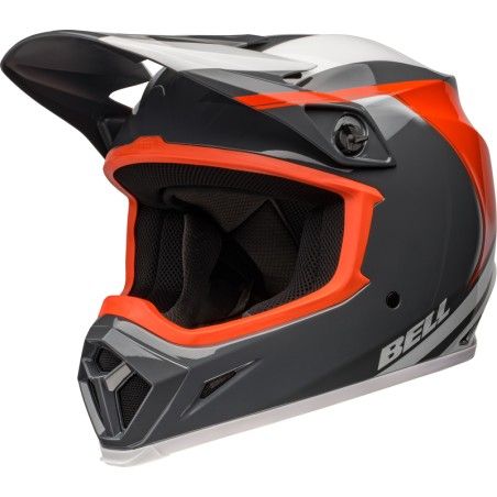 Casco BELL MX-9 Mips - Dart Gloss Charcoal/Orange - motoscamaralweb.com