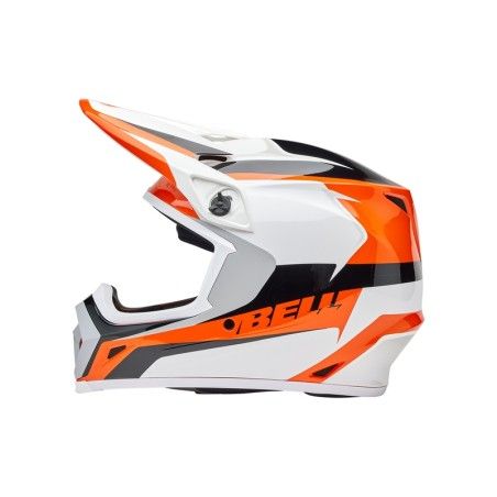Casco BELL MX-9 Mips - Rift Gloss Orange/White - motoscamaralweb.com