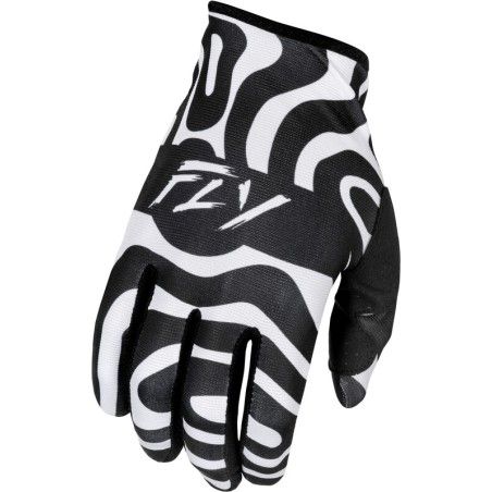 Guantes infantiles FLY RACING Lite L.E. Abyss - Blanco / Negro - motoscamaralweb.com