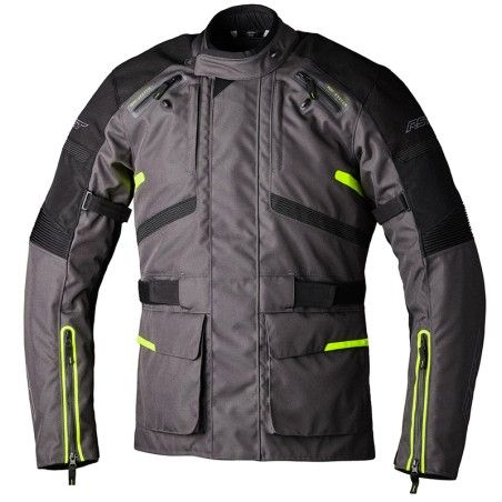 Chaqueta textil RST Endurance CE hombre - Grafito / Amarillo Flúor - motoscamaralweb.com
