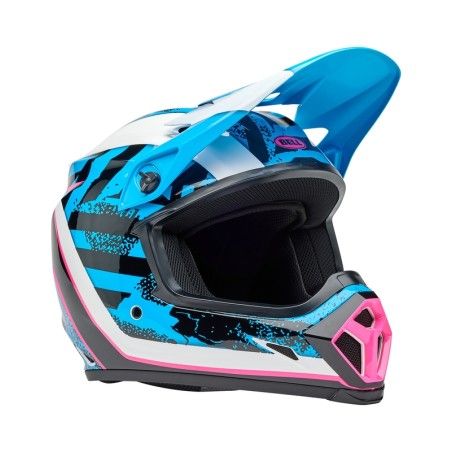 Casco BELL MX-9 Mips - Breakdance Gloss Blue/Pink - motoscamaralweb.com