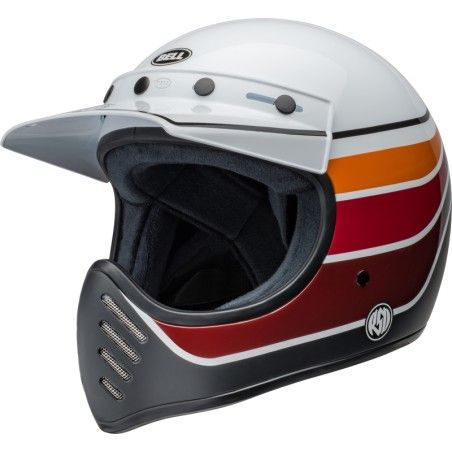 Casco BELL Moto-3 - RSD Saddleback Satin/Gloss White/Black - motoscamaralweb.com