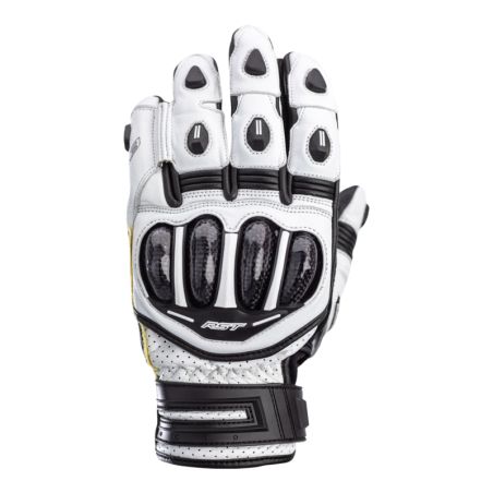 Guantes cortos RST TracTech Evo 4 - Blanco / Negro - motoscamaralweb.com
