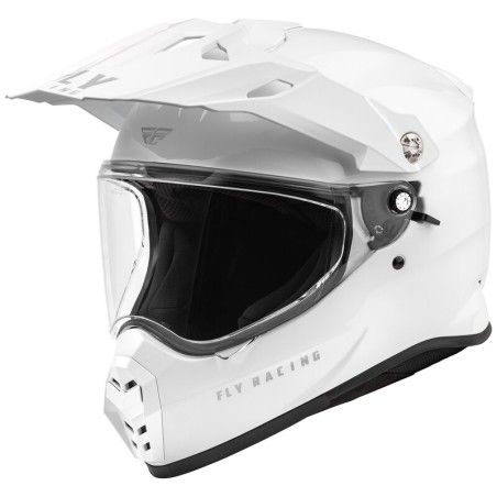 Casco FLY RACING Trekker Solid - Blanco - motoscamaralweb.com