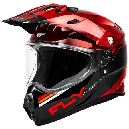 Casco FLY RACING Trekker Kryptek Conceal - Rojo / Negro - motoscamaralweb.com