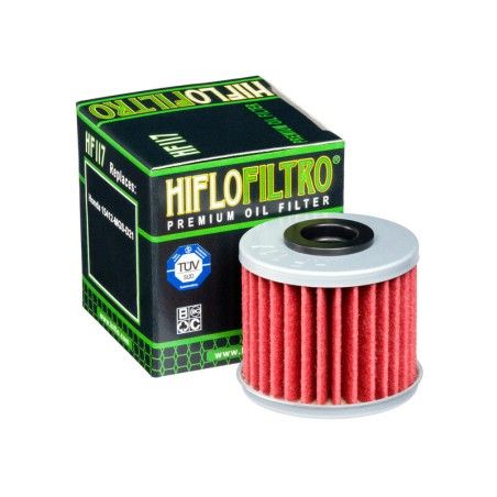 Filtro de aceite HIFLOFILTRO - HF117 - motoscamaralweb.com