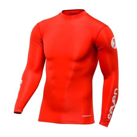Camiseta de compresión SEVEN Zero - Rojo - motoscamaralweb.com
