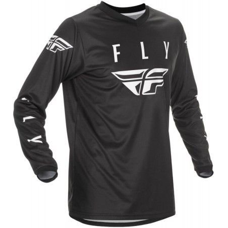 FLY RACING Fly Universal Jersey Black/White Lg - motoscamaralweb.com