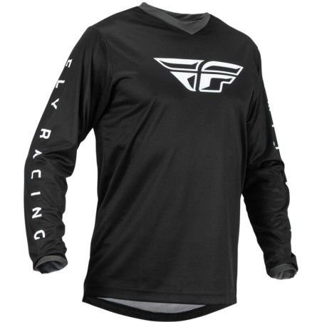 FLY RACING F-16 Jersey Black/White 2X - motoscamaralweb.com