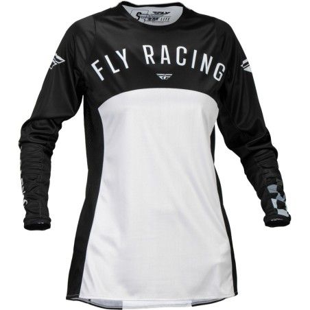Camiseta mujer FLY RACING Lite - Negro / Gris Claro - motoscamaralweb.com