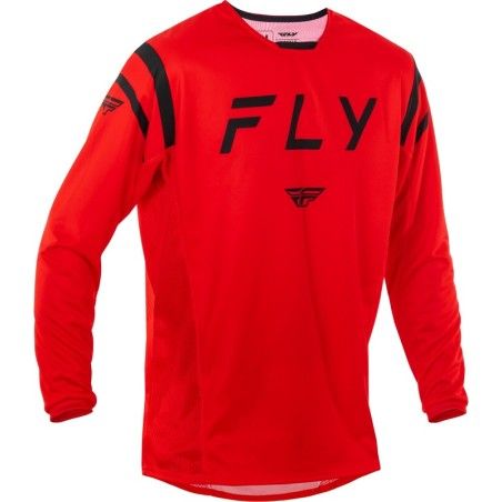 Camiseta FLY RACING Kinetic Center - Rojo / Negro - motoscamaralweb.com