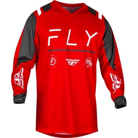 Camiseta FLY RACING F-16 - Rojo / Antracita / Blanco - motoscamaralweb.com