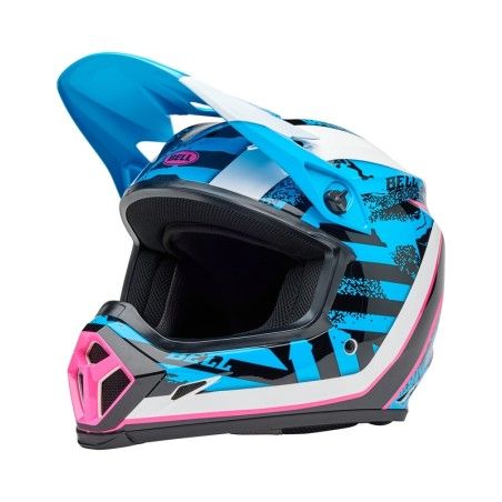 Casco BELL MX-9 Mips - Breakdance Gloss Blue/Pink - motoscamaralweb.com