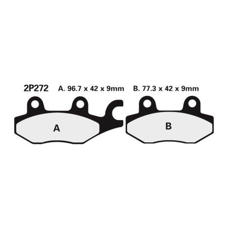 Juego pastillas de freno NISSIN 2P272NS Tra. 1050 TIGER 04-09 - motoscamaralweb.com