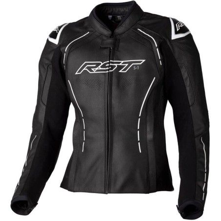Chaqueta de Piel (Mujer) RST S-1 CE Blanco. Talla 8/XS - motoscamaralweb.com