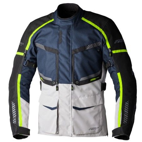 Chaqueta textil RST Maverick EVO CE hombre - Navy / Plata - motoscamaralweb.com