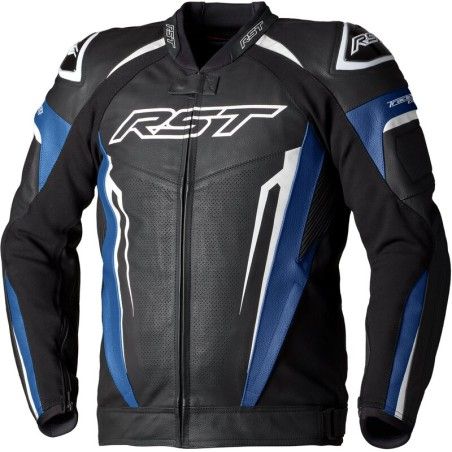 Chaqueta de cuero RST TracTech Evo 5 CE hombre - Azul / Negro / Blanco - motoscamaralweb.com