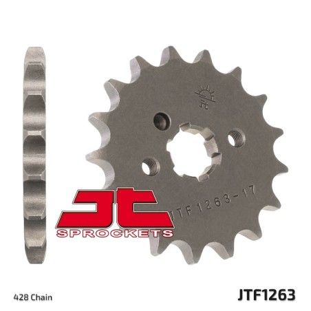 Piñón JT SPROCKETS acero estándar 1263 - Paso 428 - motoscamaralweb.com