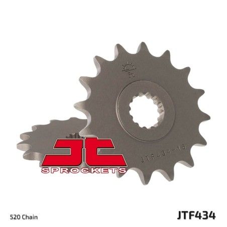 Piñón JT SPROCKETS acero estándar 434 - Paso 520 - motoscamaralweb.com