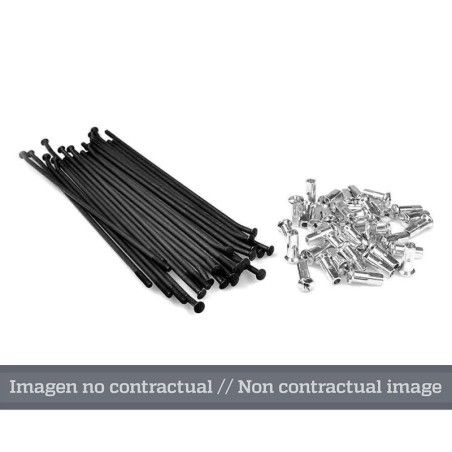 Juego de radios negro para llanta 18 para buje OEM 25 7402/3 - motoscamaralweb.com