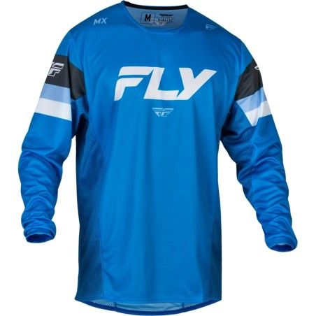 Camiseta FLY RACING Kinetic Prix - Bright Blue / Antracita / Blanco - motoscamaralweb.com