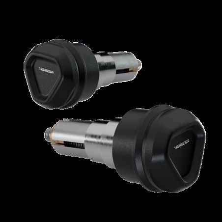 HIGHSIDER Ventura-ls Handle Bar Ends. Black. Pair - motoscamaralweb.com