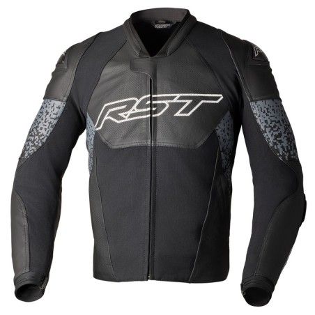 Chaqueta de cuero RST Pro Series Supersport-K CE hombre - Negro / Gris - motoscamaralweb.com