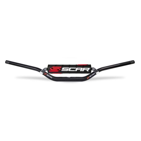 Manillar SCAR X² McGrath/Short Ø28.6mm - Negro / Protector negro - motoscamaralweb.com