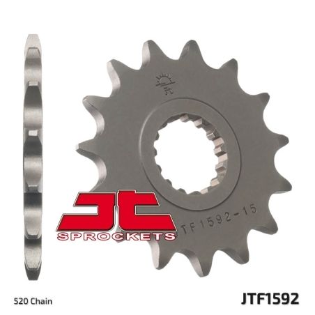 Piñón JT SPROCKETS acero estándar 1592 - Paso 520 - motoscamaralweb.com
