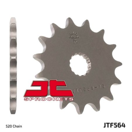 Piñón JT SPROCKETS acero estándar 564 - Paso 520 - motoscamaralweb.com