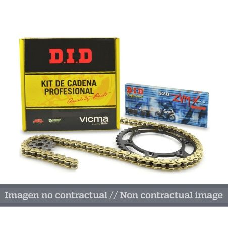 Kit cadena DID 530VX3 (16-43-110) Piñon con goma reductora de ruido - motoscamaralweb.com