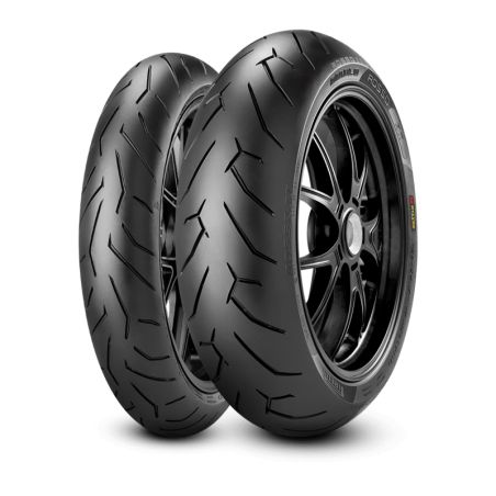 Neumático PIRELLI DIABLO ROSSO II (F)(R) Standard 100/80 R 17 M/C 52H TL - motoscamaralweb.com