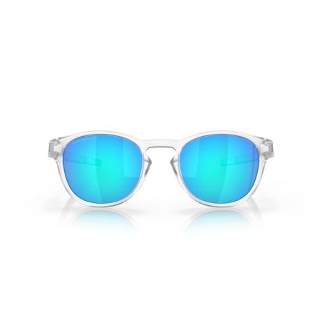 Gafas de Sol OAKLEY Latch Matte Clear - Lentes Prizm Sapphire Polarized - motoscamaralweb.com