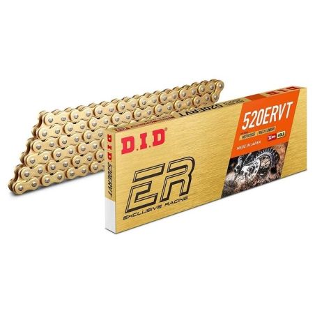 Cadena DID 520ERVT con 124 eslabones oro - motoscamaralweb.com