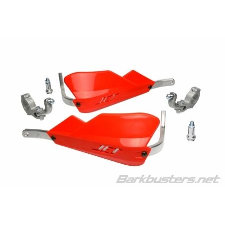 Kit de paramanos BARKBUSTERS JET cerrado Ø28.6mm universal - Rojo - motoscamaralweb.com