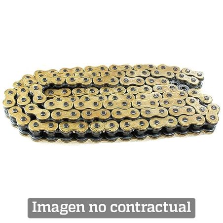 Cadena DID 428NZSDH con 124 eslabones oro/negro - motoscamaralweb.com