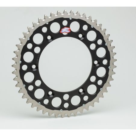 RENTHAL Twinring Aluminium Ultra-Light Self-Cleaning Hard Anodized Rear Sprocket 1230 - 520 - motoscamaralweb.com