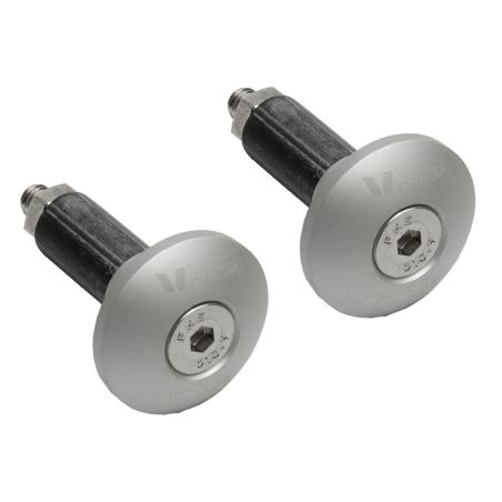 Juego contrapesos manillar V PARTS - finos plata - motoscamaralweb.com