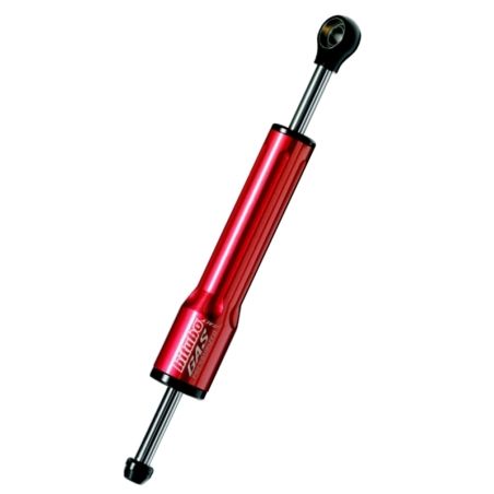 Cilindro amortiguador de dirección Bitubo color Rojo L.262mm - motoscamaralweb.com