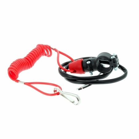 Botón Stop TECNIUM rojo - motoscamaralweb.com